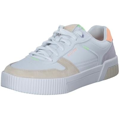 Skechers Jade Best in ClassSneaker pour Femme, Garniture Multicolore en Cuir Duraleather Blanc, 37 EU - Publicité Skechers Jade Best in ClassSneaker pour Femme, Garniture Multicolore en Cuir Duraleather Blanc, 37 EU - Publicité