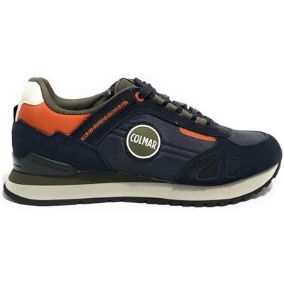 Colmar Mixte Travis Sport Colors Navy-Military Green-Orange TG 41 Zapatillas - Publicité Colmar Mixte Travis Sport Colors Navy-Military Green-Orange TG 41 Zapatillas - Publicité