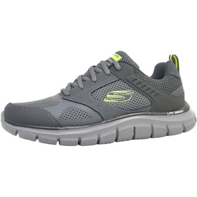 Skechers Homme Track Syntac Flat-sheets, Gris, 41 EU - Publicité Skechers Homme Track Syntac Flat-sheets, Gris, 41 EU - Publicité