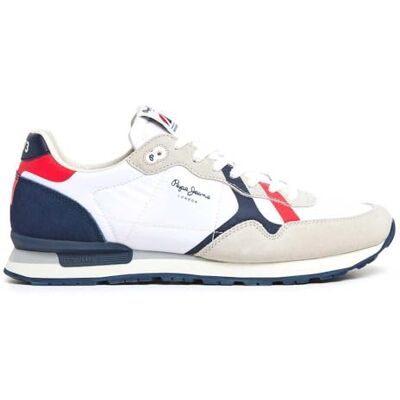 Pepe Jeans Chaussures en Cuir Brit Road Blanches - Publicité Pepe Jeans Chaussures en Cuir Brit Road Blanches - Publicité