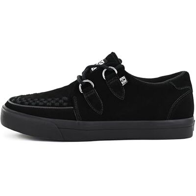 T.U.K. Leather Creeper Sneaker Chaussures pour Hommes et Femmes Couleur Black Suede Chaussures à Lacets en Cuir et Daim de Style Puck, Goth et Rocker Taille 39 - Publicité T.U.K. Leather Creeper Sneaker Chaussures pour Hommes et Femmes Couleur Black Suede Chaussures à Lacets en Cuir et Daim de Style Puck, Goth et Rocker Taille 39 - Publicité