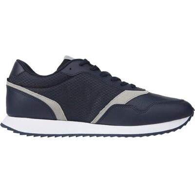 Tommy Hilfiger Baskets Runner Evo LTH Mix pour Homme, Bleu Ciel désert, 40 EU - Publicité Tommy Hilfiger Baskets Runner Evo LTH Mix pour Homme, Bleu Ciel désert, 40 EU - Publicité