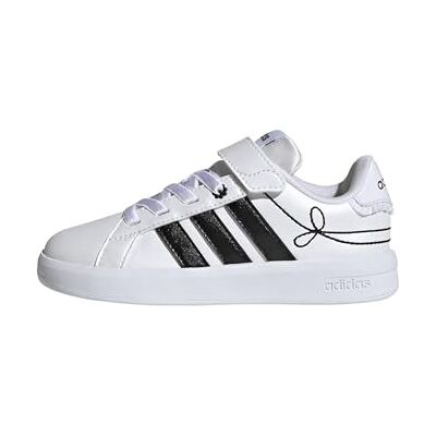 Adidas Mixte Enfant Grand Court 3.0 Girls Children Shoes, FTWR White/Core Black/Hi-res Yellow, 31 EU - Publicité Adidas Mixte Enfant Grand Court 3.0 Girls Children Shoes, FTWR White/Core Black/Hi-res Yellow, 31 EU - Publicité