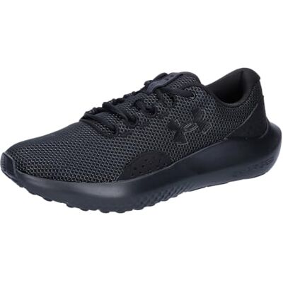 Under Armour UA Charged Surge 4 Chaussures de sport pour hommes, baskets légères et respirantes, couleur noir/noir/noir - Publicité Under Armour UA Charged Surge 4 Chaussures de sport pour hommes, baskets légères et respirantes, couleur noir/noir/noir - Publicité