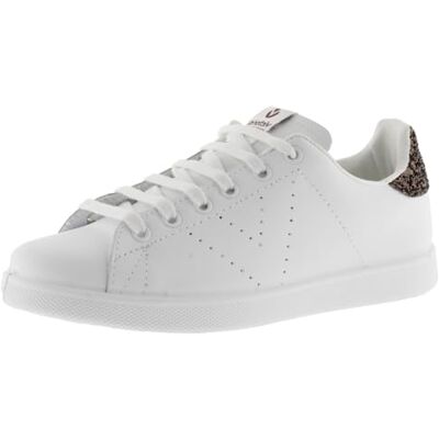 Victoria Baskets Tenis Cuir & Partie Arrière Pailletée & Logo Perforé 1125104 pour Femme Chocolate 39 - Publicité Victoria Baskets Tenis Cuir & Partie Arrière Pailletée & Logo Perforé 1125104 pour Femme Chocolate 39 - Publicité