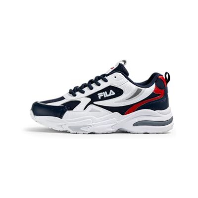 Fila Madrun Teens Basket, Blanc Marine, 36 EU - Publicité Fila Madrun Teens Basket, Blanc Marine, 36 EU - Publicité