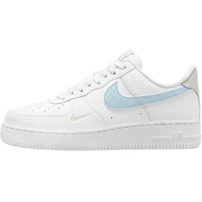 Nike Homme AIR Force 1 '07 Sneaker, White Lt Armory Blue Light Bone, 41 EU - Publicité Nike Homme AIR Force 1 '07 Sneaker, White Lt Armory Blue Light Bone, 41 EU - Publicité