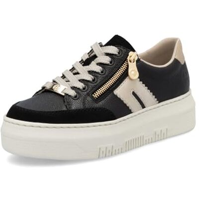 Rieker Damen Low-Top Sneaker M1912, Frauen Halbschuhe,straßenschuhe,Strassenschuhe,Sportschuhe,Freizeitschuhe,Turnschuhe,Schwarz (00),36 EU / 3.5 UK - Publicité Rieker Damen Low-Top Sneaker M1912, Frauen Halbschuhe,straßenschuhe,Strassenschuhe,Sportschuhe,Freizeitschuhe,Turnschuhe,Schwarz (00),36 EU / 3.5 UK - Publicité