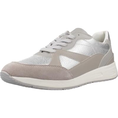 Geox Bulmya A Sneakers Argentés - Sneakers - Publicité Geox Bulmya A Sneakers Argentés - Sneakers - Publicité