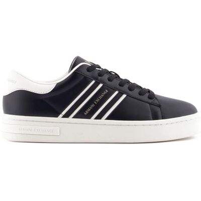Armani Exchange Femme London Basket, Black Off White, 37 EU - Publicité Armani Exchange Femme London Basket, Black Off White, 37 EU - Publicité
