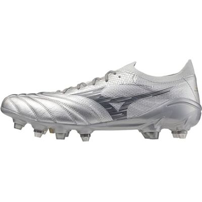 Mizuno Neo 4 Elite SG Bottes de rugby pour homme, Galaxy Silver C Gris, 45 EU - Publicité Mizuno Neo 4 Elite SG Bottes de rugby pour homme, Galaxy Silver C Gris, 45 EU - Publicité