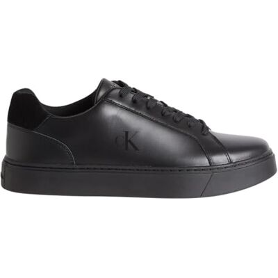 Calvin Klein Homme Classic Cupsole Laceup LTH Ym0ym01435 Bas, Black (Triple Black/Black), 40.5 EU - Publicité Calvin Klein Homme Classic Cupsole Laceup LTH Ym0ym01435 Bas, Black (Triple Black/Black), 40.5 EU - Publicité