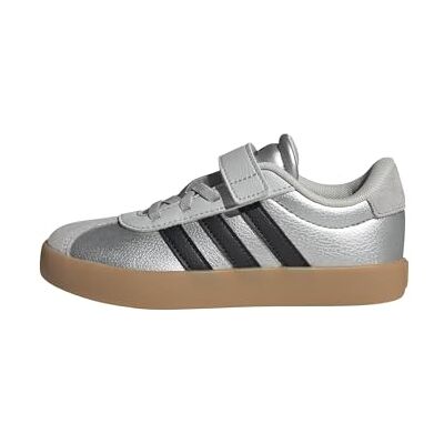 Adidas Mixte Enfant VL Court 3.0 Hook and Loop Shoes Kids, Silver met./Core Black/LGH Solid Grey, 31 EU - Publicité Adidas Mixte Enfant VL Court 3.0 Hook and Loop Shoes Kids, Silver met./Core Black/LGH Solid Grey, 31 EU - Publicité
