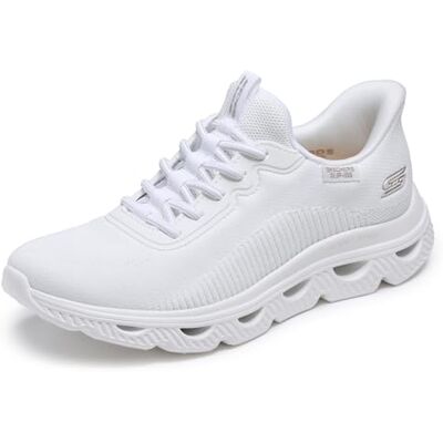 Skechers Femme Bobs Arc Waves Slip-In ENTRAINEUSE, White Engineered Knit, 39 EU - Publicité Skechers Femme Bobs Arc Waves Slip-In ENTRAINEUSE, White Engineered Knit, 39 EU - Publicité
