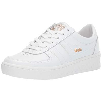 Gola Baskets Basses Grandslam Leather White Blanc Rouge - Publicité Gola Baskets Basses Grandslam Leather White Blanc Rouge - Publicité