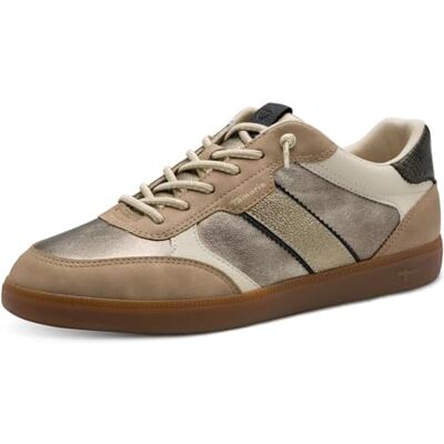 Tamaris Femme Damen Sneaker Low Basket, Gold Comb, 36 EU - Publicité Tamaris Femme Damen Sneaker Low Basket, Gold Comb, 36 EU - Publicité