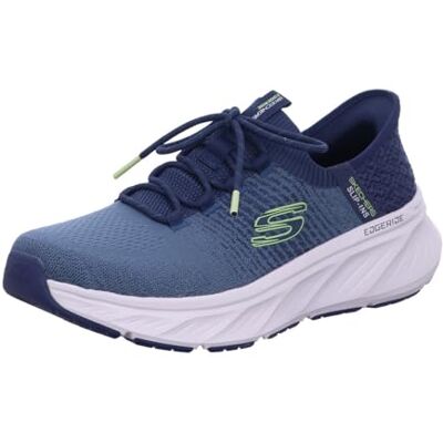 Skechers Edgeride Raygo Baskets à Enfiler Mains Libres pour Homme, Bordure en Tricot Bleu Marine Citron, 43 EU - Publicité Skechers Edgeride Raygo Baskets à Enfiler Mains Libres pour Homme, Bordure en Tricot Bleu Marine Citron, 43 EU - Publicité