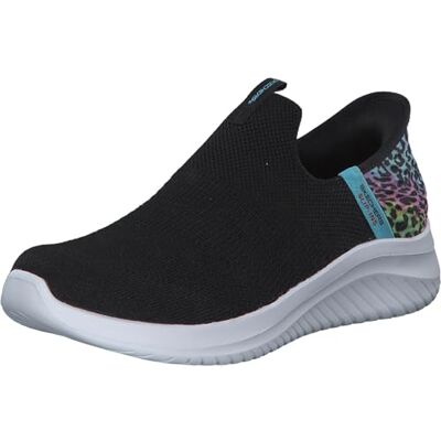 Skechers GIRLS, Glisser sur, Black Mesh/Multi Trim, - Publicité Skechers GIRLS, Glisser sur, Black Mesh/Multi Trim, - Publicité