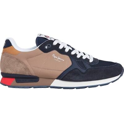 Pepe Jeans Baskets Brit Colors M pour Homme, Bleu Marine, 6 UK - Publicité Pepe Jeans Baskets Brit Colors M pour Homme, Bleu Marine, 6 UK - Publicité