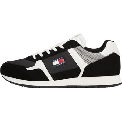 Tommy Jeans Baskets de Running Homme Casual Basses, Noir (Black), 44 - Publicité Tommy Jeans Baskets de Running Homme Casual Basses, Noir (Black), 44 - Publicité
