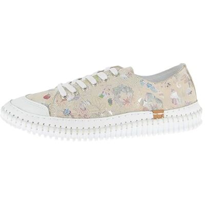 Andrea Conti Femme Damen Low Top Sneaker Basket, Beige combiné, 39 EU - Publicité Andrea Conti Femme Damen Low Top Sneaker Basket, Beige combiné, 39 EU - Publicité