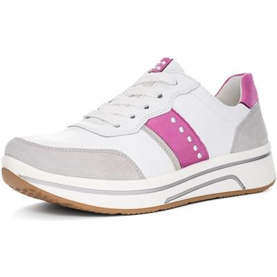 ARA Femme Sapporo Basket, Pebble White Orchidée, 41.5 EU Large - Publicité ARA Femme Sapporo Basket, Pebble White Orchidée, 41.5 EU Large - Publicité