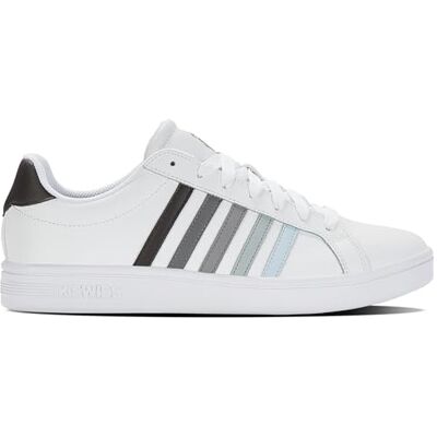 K-Swiss - Court Tiebreak - Blanc - Chaussures - Publicité K-Swiss - Court Tiebreak - Blanc - Chaussures - Publicité