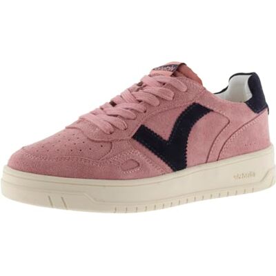 Victoria Basket Basse Unisexe Seul Croûte De Cuir & Pièces en Contraste & Lacets Assortis pour Adulte Rosa 38 - Publicité Victoria Basket Basse Unisexe Seul Croûte De Cuir & Pièces en Contraste & Lacets Assortis pour Adulte Rosa 38 - Publicité