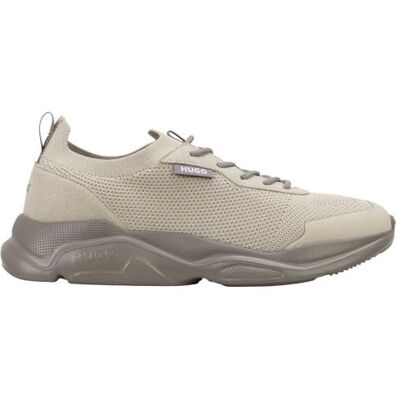 HUGO Homme Leon_Runn_mfkn 10267019 01 Entraîneurs, Beige Clair, 42 EU - Publicité HUGO Homme Leon_Runn_mfkn 10267019 01 Entraîneurs, Beige Clair, 42 EU - Publicité