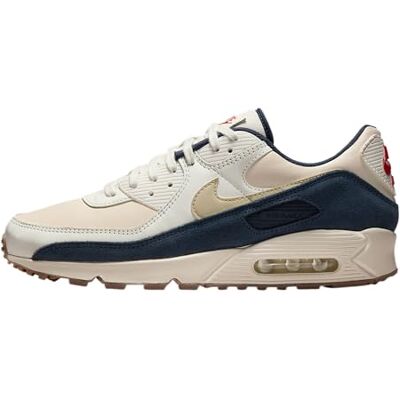 Nike Air Max 90 PRM, Baskets pour Homme, 46 EU, Pale Ivory Lt Kaki Thunder Blue Sail, 46 EU - Publicité Nike Air Max 90 PRM, Baskets pour Homme, 46 EU, Pale Ivory Lt Kaki Thunder Blue Sail, 46 EU - Publicité