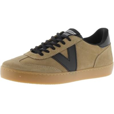 Victoria Basket Basse Unisexe Berlin Ciclista Croûte De Cuir & Pièces en Contraste & Semelle Caramel pour Adulte Beige 38 - Publicité Victoria Basket Basse Unisexe Berlin Ciclista Croûte De Cuir & Pièces en Contraste & Semelle Caramel pour Adulte Beige 38 - Publicité