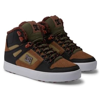 DC Shoes - DC Pure High Top WC WNT - marron - vert - Chaussures - Publicité DC Shoes - DC Pure High Top WC WNT - marron - vert - Chaussures - Publicité