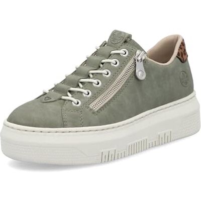 Rieker Femme Baskets M1952, Dame Baskets Basses,Semelle intérieure Amovible,Chaussures de Rue,Loisirs,Sport,Vert (grün / 52),40 EU / 6.5 UK - Publicité Rieker Femme Baskets M1952, Dame Baskets Basses,Semelle intérieure Amovible,Chaussures de Rue,Loisirs,Sport,Vert (grün / 52),40 EU / 6.5 UK - Publicité