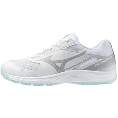 Mizuno Cyclone Speed 5 V1GA2580 Chaussures de volleyball d'intérieur pour femme Blanc Taille 45, Tint blanc et bleu, 44 EU - Publicité Mizuno Cyclone Speed 5 V1GA2580 Chaussures de volleyball d'intérieur pour femme Blanc Taille 45, Tint blanc et bleu, 44 EU - Publicité
