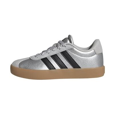 Adidas VL Court 3.0 Shoes Kids Chaussures Mixte Enfant, Silver Met Core Black LGH Solid Grey, 3.5 UK Child - Publicité Adidas VL Court 3.0 Shoes Kids Chaussures Mixte Enfant, Silver Met Core Black LGH Solid Grey, 3.5 UK Child - Publicité