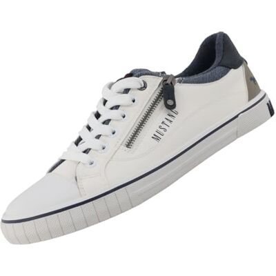 MUSTANG Baskets pour homme, Blanc., 40 EU - Publicité MUSTANG Baskets pour homme, Blanc., 40 EU - Publicité