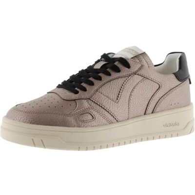 Victoria Basket Basse Seul Effet Cuir Métallisé & Lacets en Contraste 1257123 pour Femme Platino 36 - Publicité Victoria Basket Basse Seul Effet Cuir Métallisé & Lacets en Contraste 1257123 pour Femme Platino 36 - Publicité