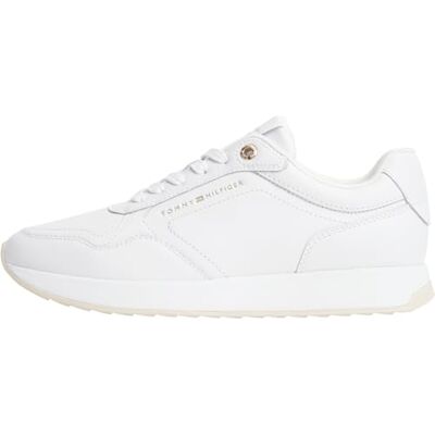Tommy Hilfiger Femmes Th Retro Runner Low Top, Blanc, 39,5 - Publicité Tommy Hilfiger Femmes Th Retro Runner Low Top, Blanc, 39,5 - Publicité
