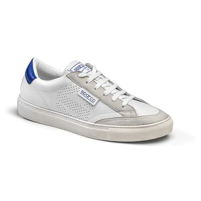 SPARCO S-Time Sneakers Unisex Smart Casual Chaussures de Loisirs Tige en Cuir synthétique Confort Semelle en Caoutchouc Chaussures à la Mode Blanc/Bleu Clair EU 44 - Publicité SPARCO S-Time Sneakers Unisex Smart Casual Chaussures de Loisirs Tige en Cuir synthétique Confort Semelle en Caoutchouc Chaussures à la Mode Blanc/Bleu Clair EU 44 - Publicité