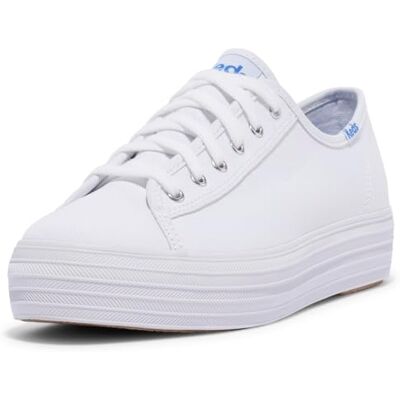 Baskets en toile blanches Keds Triple Kick - Publicité Baskets en toile blanches Keds Triple Kick - Publicité