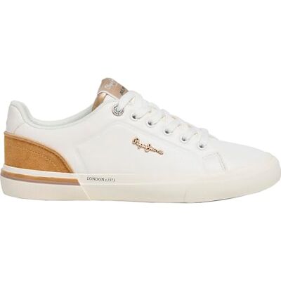 Pepe Jeans Femme Kenton Campus W Sneak, Blanc cassé, 37 EU - Publicité Pepe Jeans Femme Kenton Campus W Sneak, Blanc cassé, 37 EU - Publicité