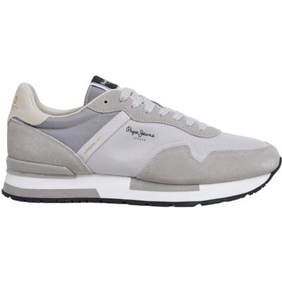 Pepe Jeans Homme Hailon Basic M Sneak, Gris Moyen, 39 EU - Publicité Pepe Jeans Homme Hailon Basic M Sneak, Gris Moyen, 39 EU - Publicité