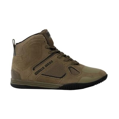 Gorilla Wear Troy High Tops Chaussures de Bodybuilding – Noir/Rouge – Sport Loisirs Quotidien Entraînement Entraînement Lacets avec Logo Confortable Tenue Extra Forte pour Homme, Vert, 40 EU - Publicité Gorilla Wear Troy High Tops Chaussures de Bodybuilding – Noir/Rouge – Sport Loisirs Quotidien Entraînement Entraînement Lacets avec Logo Confortable Tenue Extra Forte pour Homme, Vert, 40 EU - Publicité