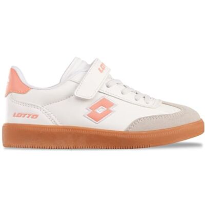 Lotto 27 Blanc/Papaya Baskets Sportives - Publicité Lotto 27 Blanc/Papaya Baskets Sportives - Publicité