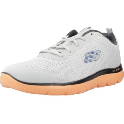 Skechers Sport 232395 Summits Torre Gris Orange Chaussures de Sport pour Hommes Tissu Gris, Gris Orange, 41 EU - Publicité Skechers Sport 232395 Summits Torre Gris Orange Chaussures de Sport pour Hommes Tissu Gris, Gris Orange, 41 EU - Publicité