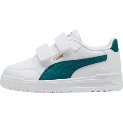Shuffle Downtown LO V PS Baskets Blanc/émeraude Ice Gold, Pointure 46 pour Enfant, Puma Blanc émeraude Ice PUMA Gold, 31 EU - Publicité Shuffle Downtown LO V PS Baskets Blanc/émeraude Ice Gold, Pointure 46 pour Enfant, Puma Blanc émeraude Ice PUMA Gold, 31 EU - Publicité