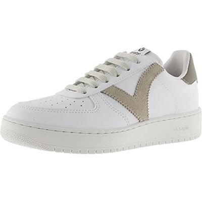 Victoria Baskets Unisexe Madrid Effet Cuir & Pièces Colorées en Contraste & Bout Perforé 1258201 pour Adulte Taupe 38 - Publicité Victoria Baskets Unisexe Madrid Effet Cuir & Pièces Colorées en Contraste & Bout Perforé 1258201 pour Adulte Taupe 38 - Publicité