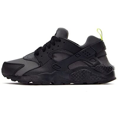 Nike Huarache Run GS Trainers DZ5632 Sneakers Chaussures (UK 5 US 5.5Y EU 38, Iron Grey Black Volt 001) - Publicité Nike Huarache Run GS Trainers DZ5632 Sneakers Chaussures (UK 5 US 5.5Y EU 38, Iron Grey Black Volt 001) - Publicité