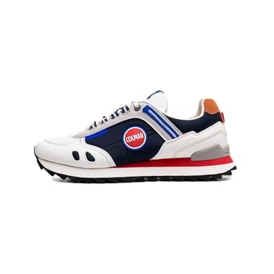 Colmar Mixte Travis Sport Dual Zapatillas, White-Navy-Red, 40 EU - Publicité Colmar Mixte Travis Sport Dual Zapatillas, White-Navy-Red, 40 EU - Publicité