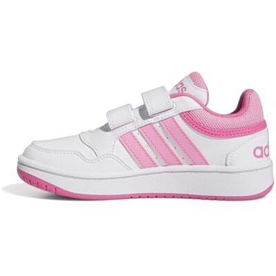 adidas Enfants Chaussures de Basket Hoops Lifestyle - Blanc - Publicité adidas Enfants Chaussures de Basket Hoops Lifestyle - Blanc - Publicité